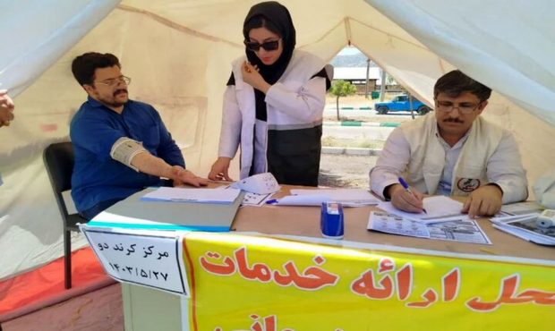 بسیج جامعه پزشکی کرمانشاه خدمات‌رسان بیش از ۳۰ هزار زائر در مرز خسروی بود