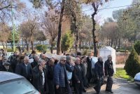 منصور یاقوتی در قطعه هنرمندان باغ فردوس کرمانشاه به خاک سپرده شد