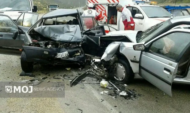 ۱۰ نفر براثر ۲ تصادف در جاده های کرمانشاه مصدوم شدند