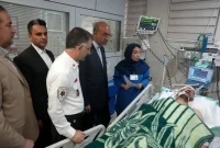 عیادت استاندار کرمانشاه از مجروحین حمله جنایتکارانه رژیم صهیونیستی