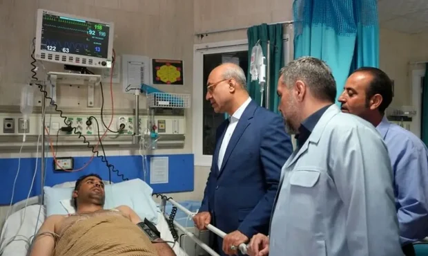 استاندار کرمانشاه از مجروحان حملات رژیم صهیونیستی عیادت کرد