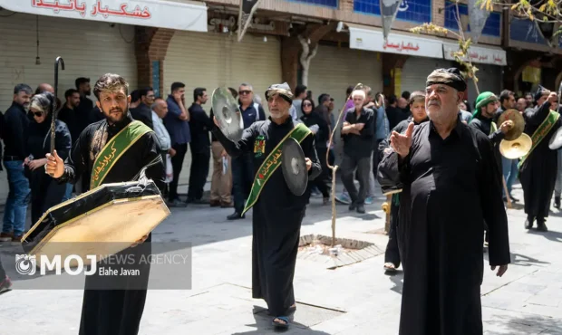 کرمانشاه یک‌پارچه در ماتم تاسوعای حسینی؛ شور و عشق حسینی در خیابان‌های شهر
