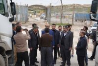 حضور استاندار کرمانشاه در نقطه صفر مرزی با عراق و بازدید از مرز تجاری سومار 
