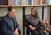 مدیرکل کتابخانه‌های عمومی با سلیمان محبی مدیرکل آموزش وپرورش دیدار کرد