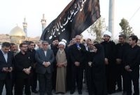 همزمان با برافراشته شدن بزرگترین پرچم عزای حضرت اباعبدالله الحسین(ع) در غرب کشور،