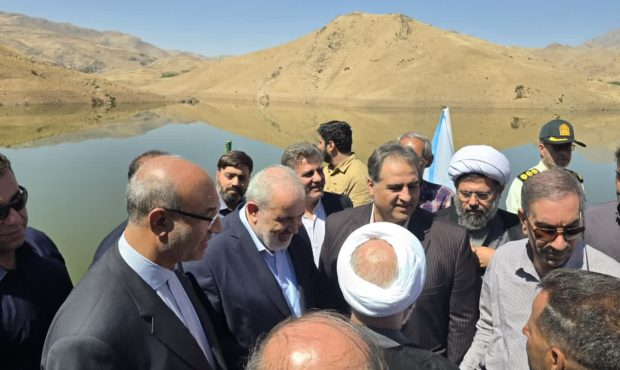 سد آناهیتا با حضور وزیر نیرو آبگیری شد سد آناهیتا با حضور وزیر نیرو آبگیری شد